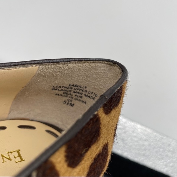 Enzo Angiolini Giraffe Print Calf Hair High Heels - Picture 5 of 8